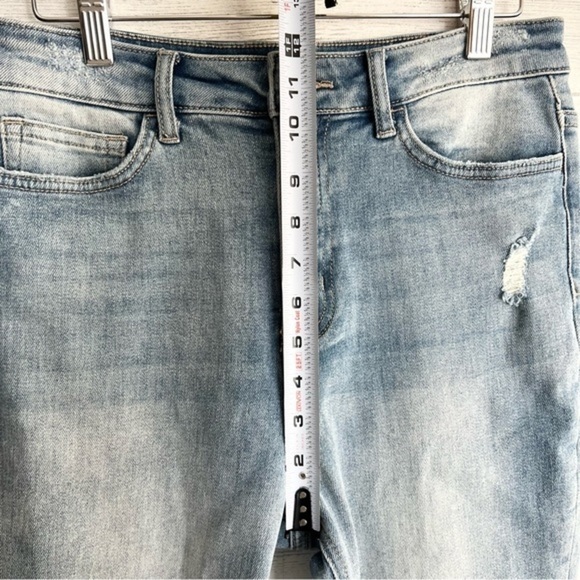 Altar’d State High Rise Straight Leg Distressed Jeans - Picture 11 of 13